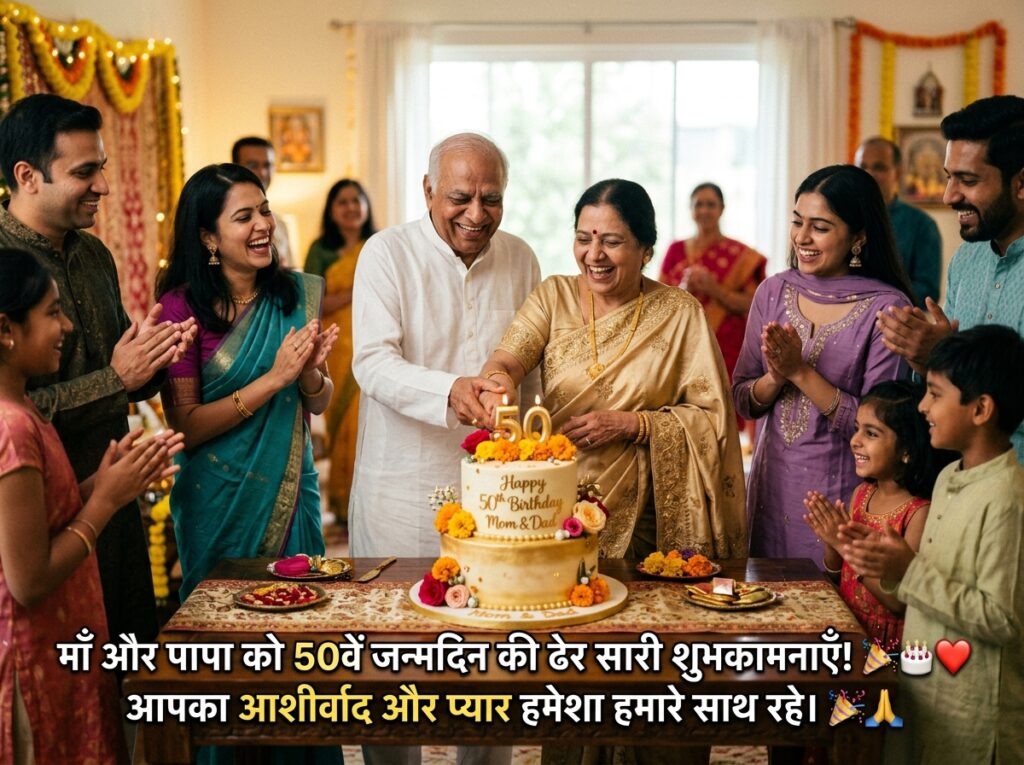 50th Birthday Wishes in Hindi