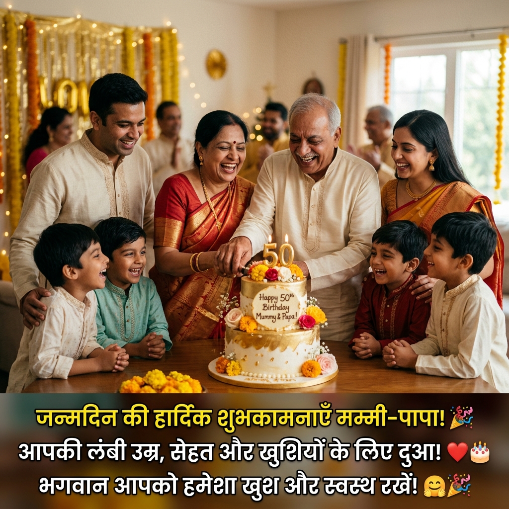 50th Birthday Wishes in Hindi