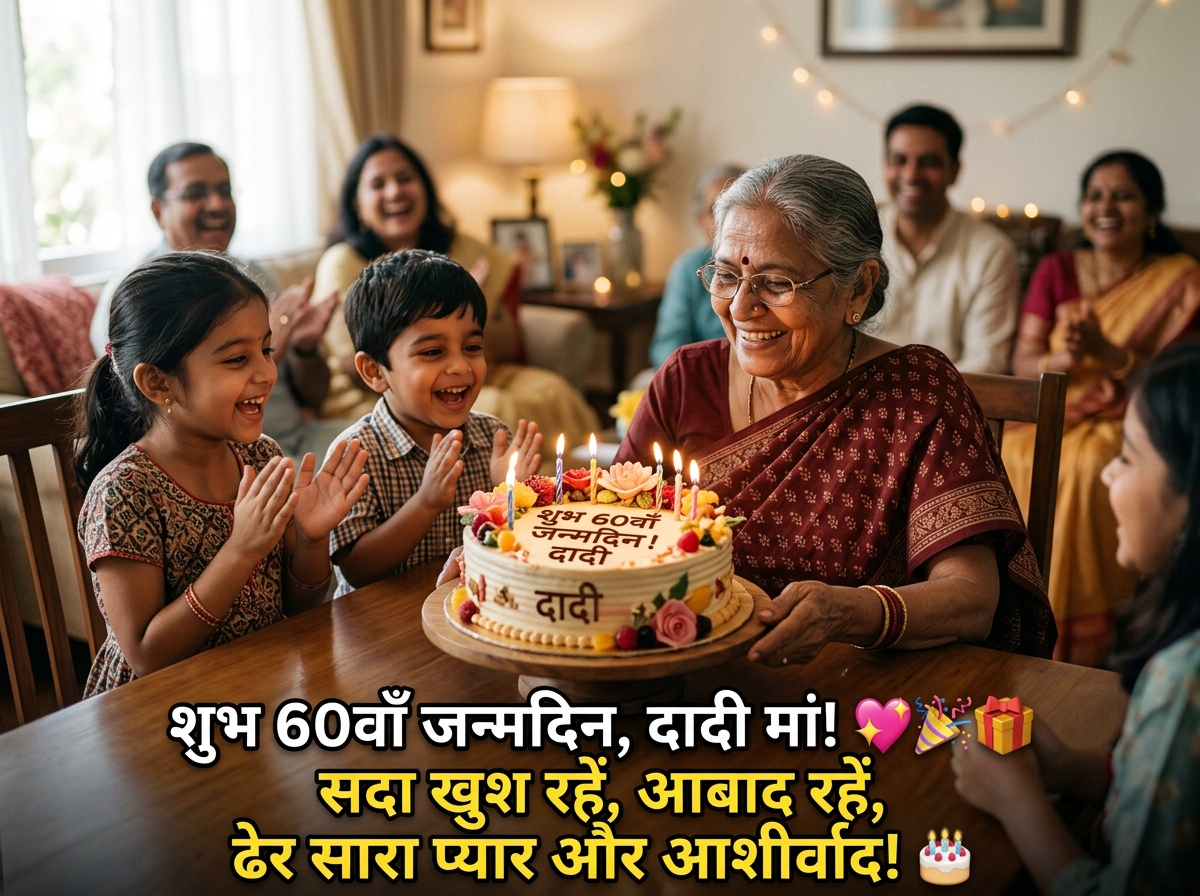 60th Birthday Wishes in Hindi