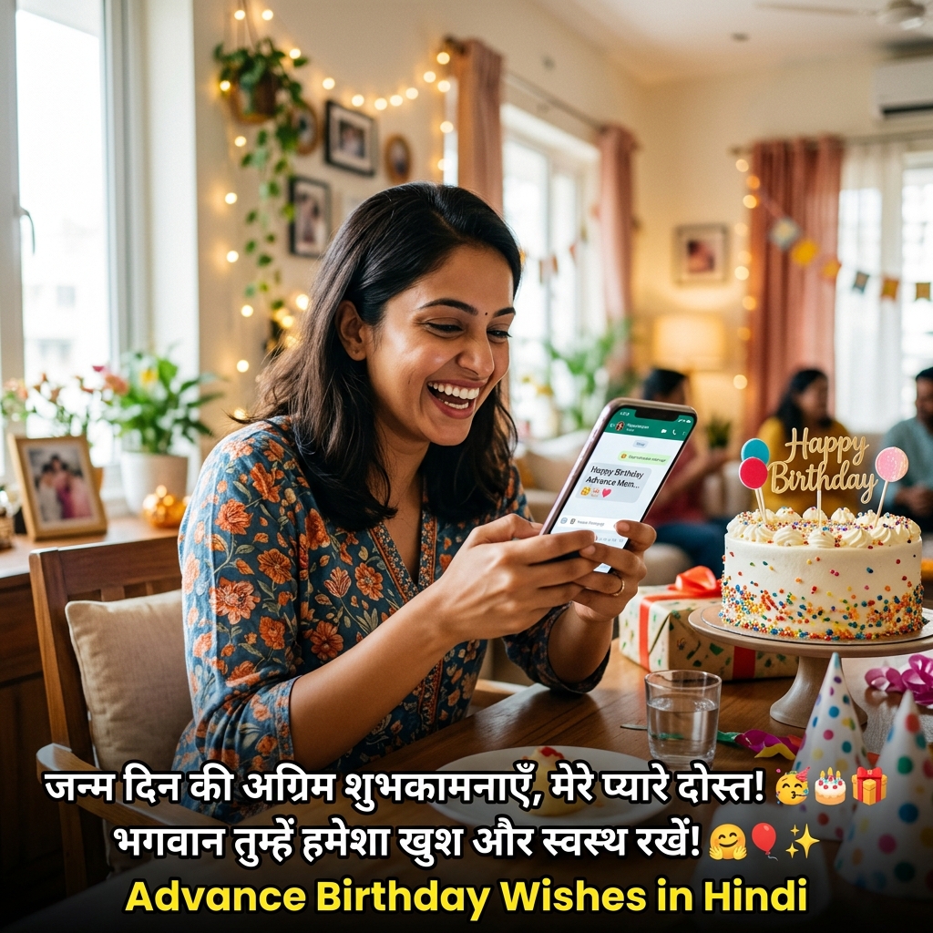 Advance Birthday Wishes in Hindi