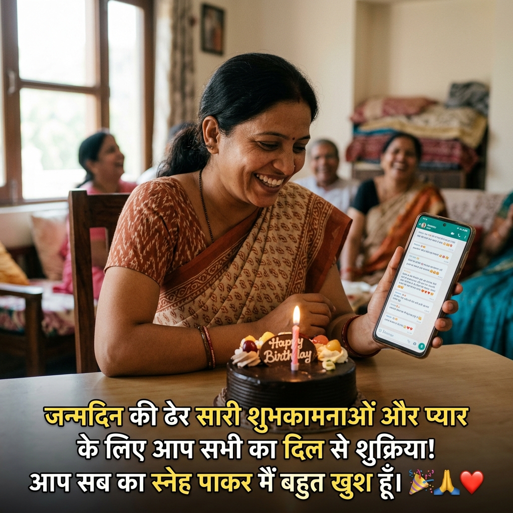 Birthday Return Wishes in Hindi