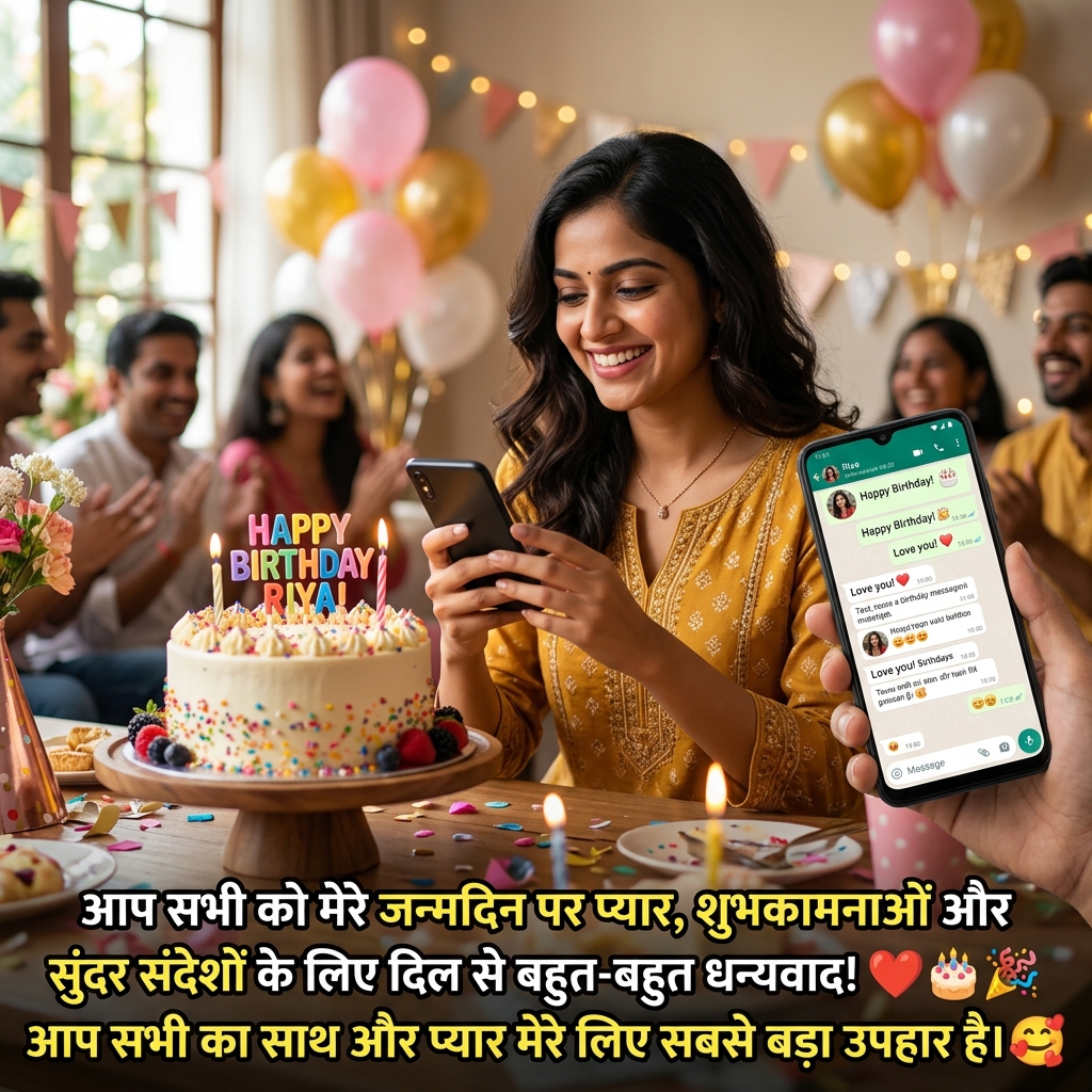 Birthday Return Wishes in Hindi