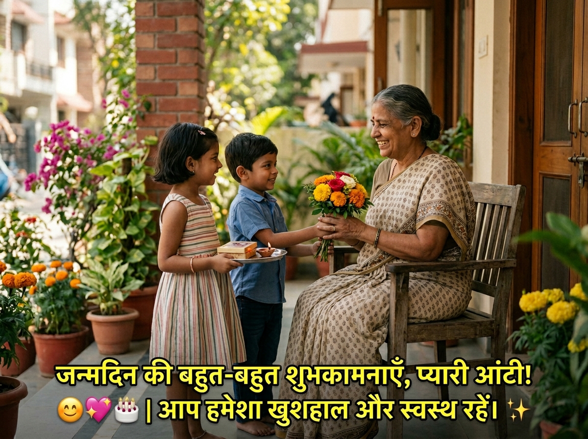 Birthday Wishes for Aunty in Hindi