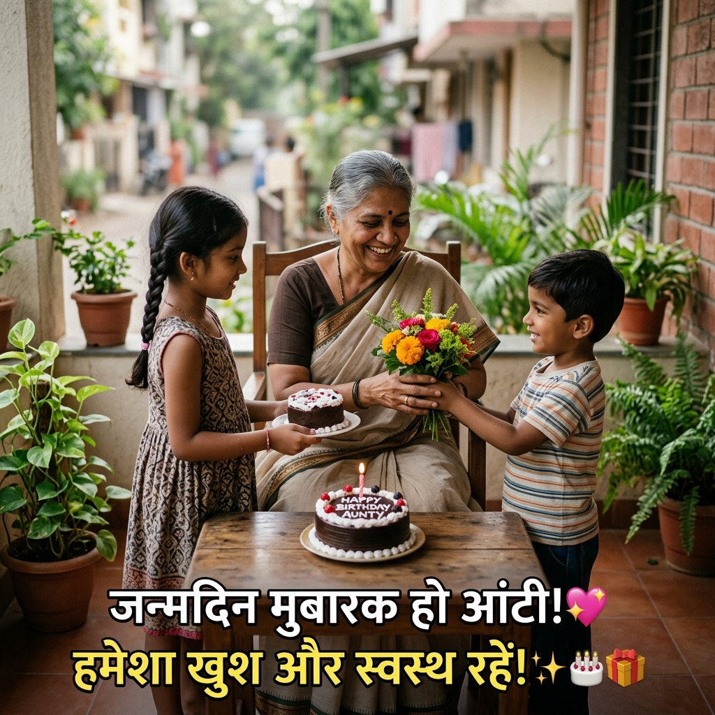 Birthday Wishes for Aunty in Hindi