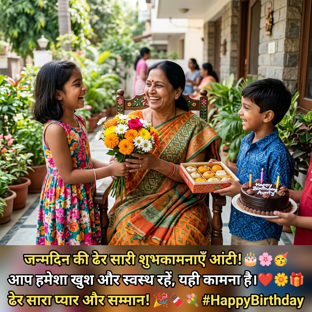 Birthday Wishes for Aunty in Hindi
