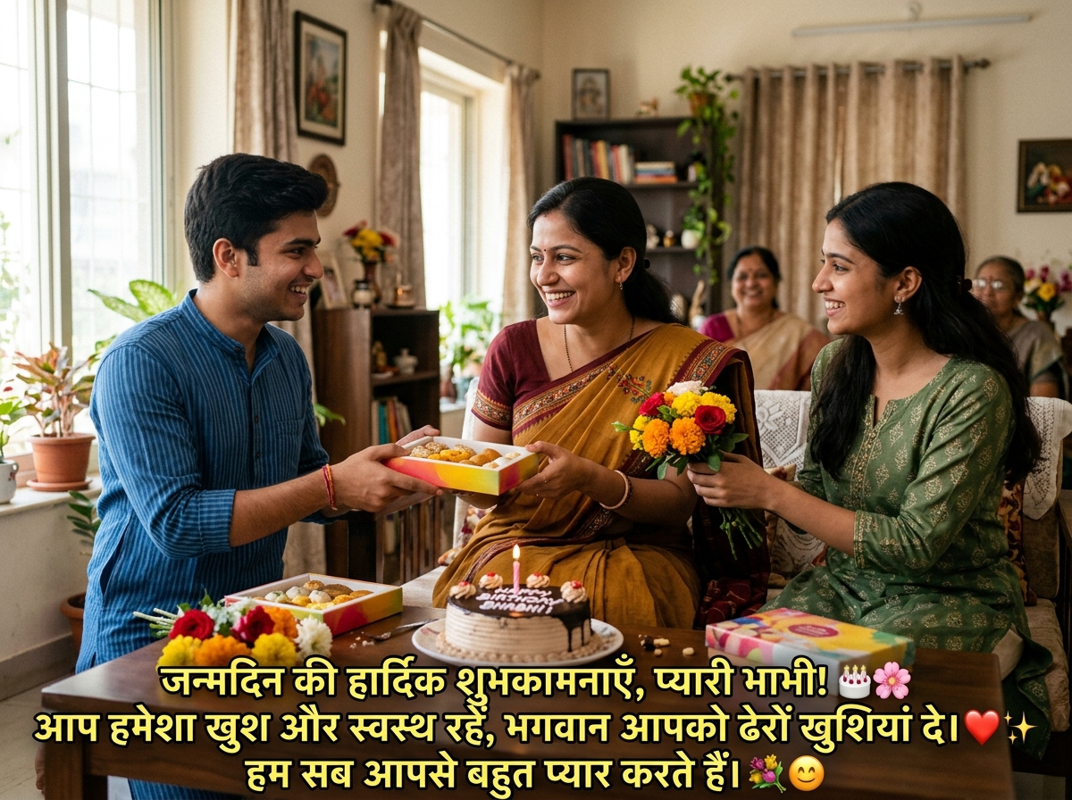 Birthday Wishes for Bhabhi in Hindi