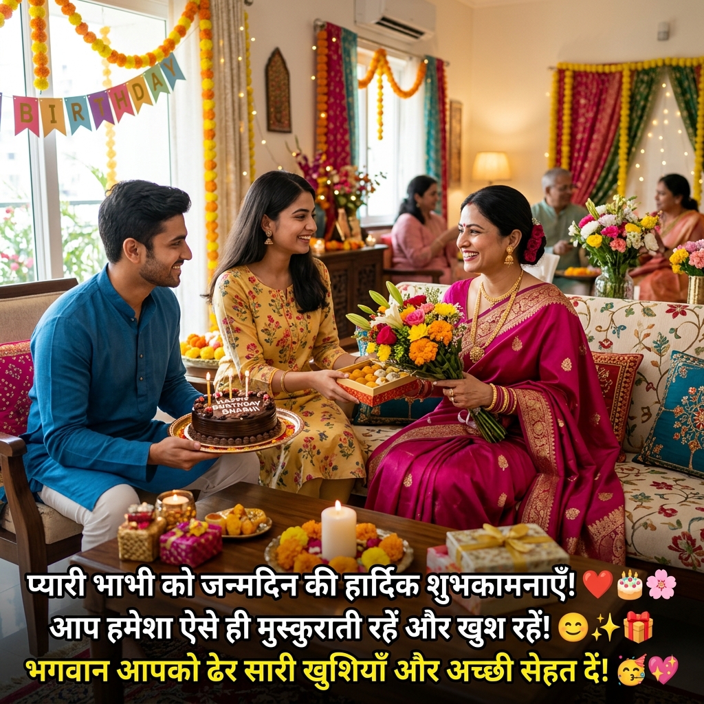 Birthday Wishes for Bhabhi in Hindi