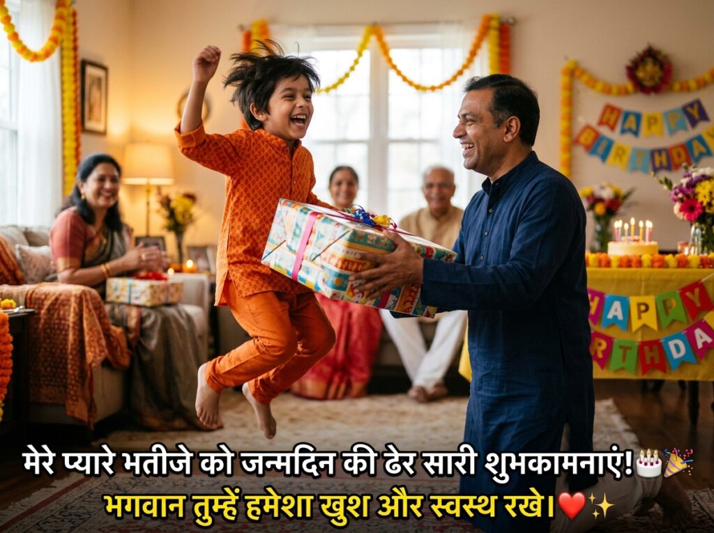 Birthday Wishes for Bhanja/Nephew in Hindi