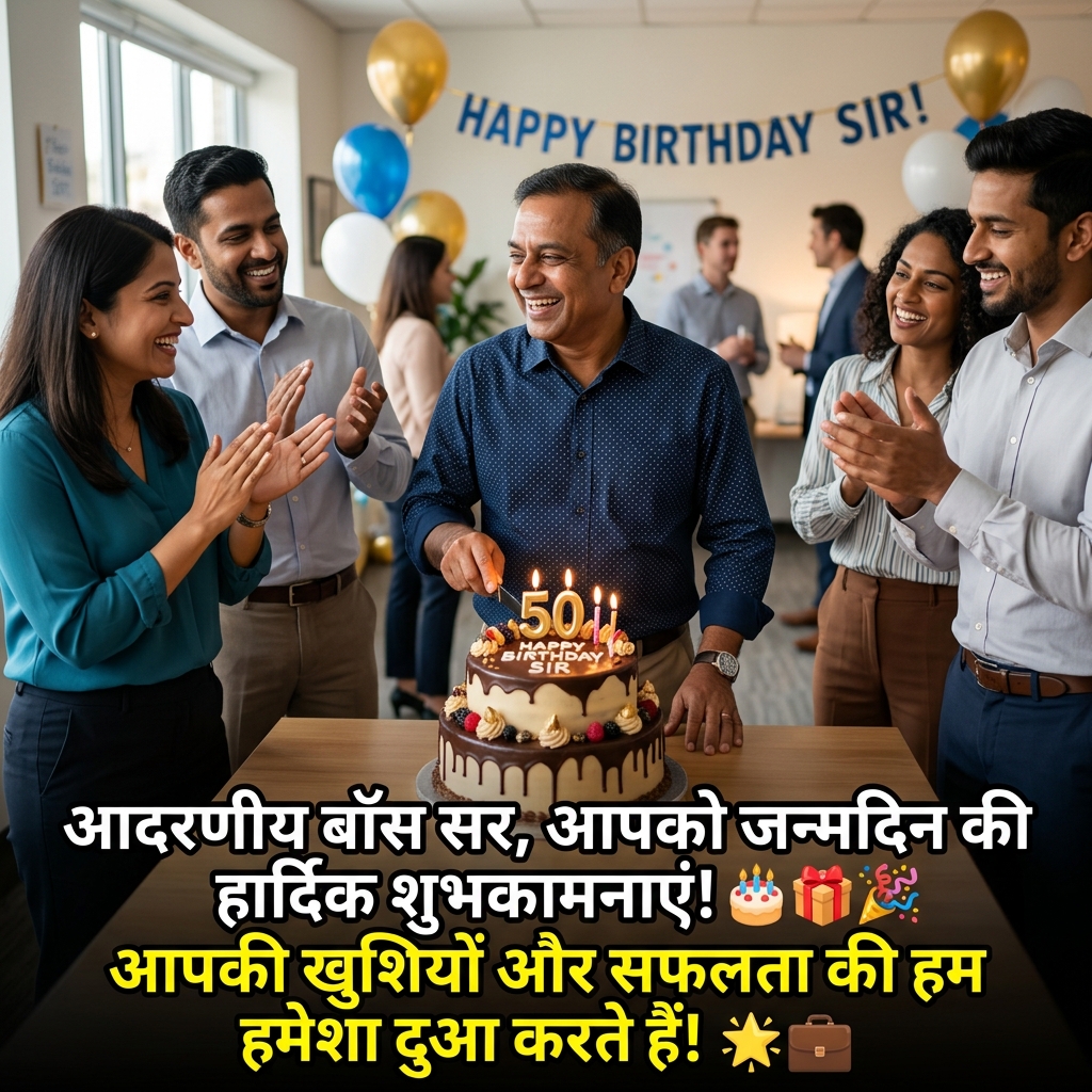 Birthday Wishes for Boss/Sir in Hindi
