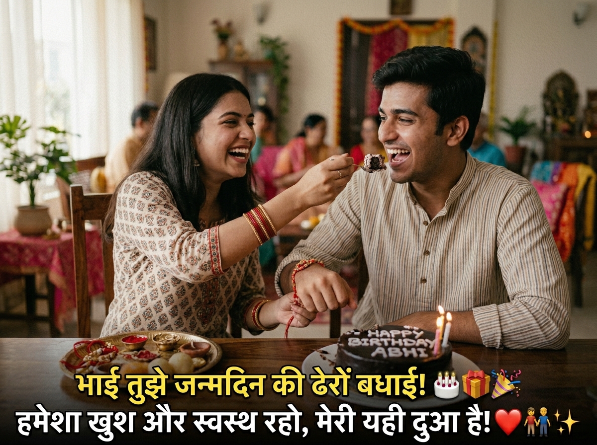 Birthday Wishes for Brother/Bhai/Bhaiya in Hindi