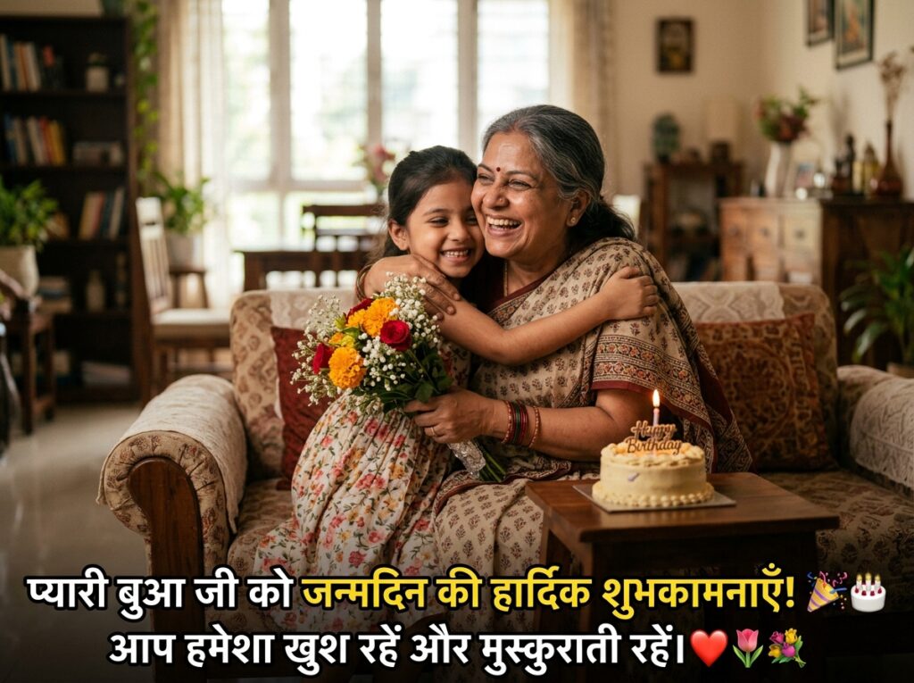 Birthday Wishes for Bua/Bua Ji in Hindi