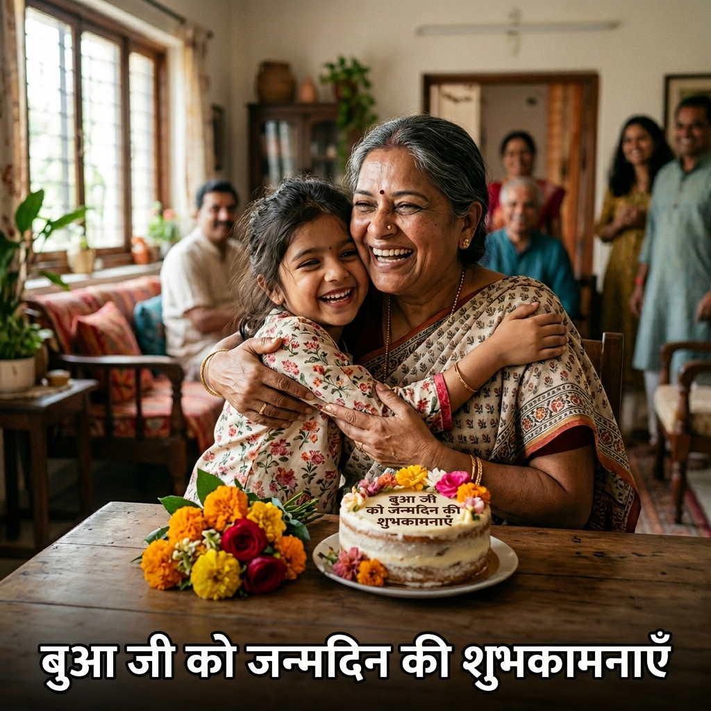 Birthday Wishes for Bua/Bua Ji in Hindi