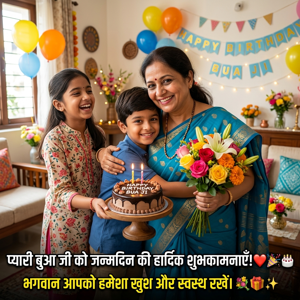Birthday Wishes for Bua/Bua Ji in Hindi