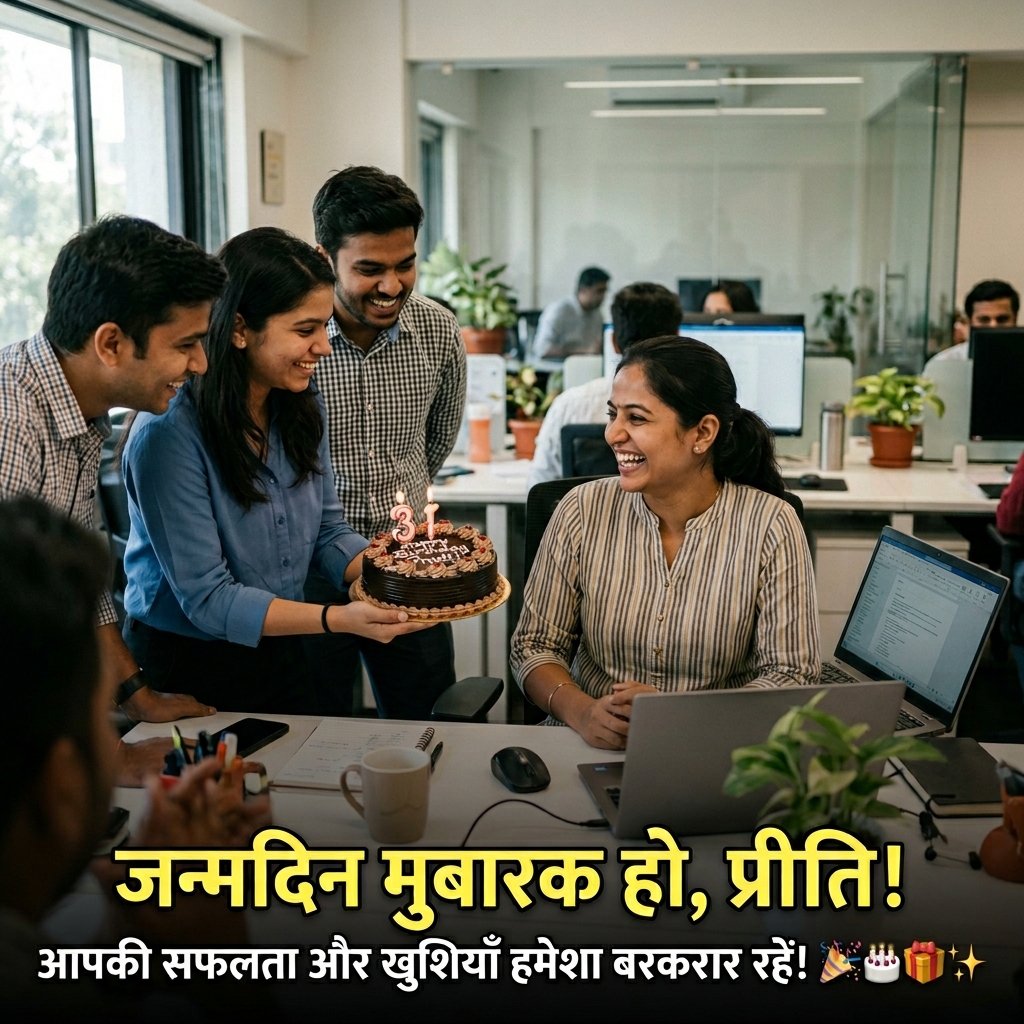 Birthday Wishes for Colleague in Hindi