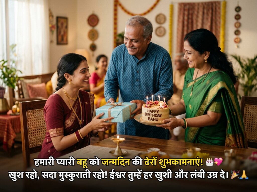 Birthday Wishes for Daughter-in-law/Bahu in Hindi