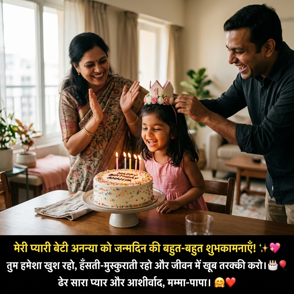 Birthday Wishes for Daughter/Beti in Hindi