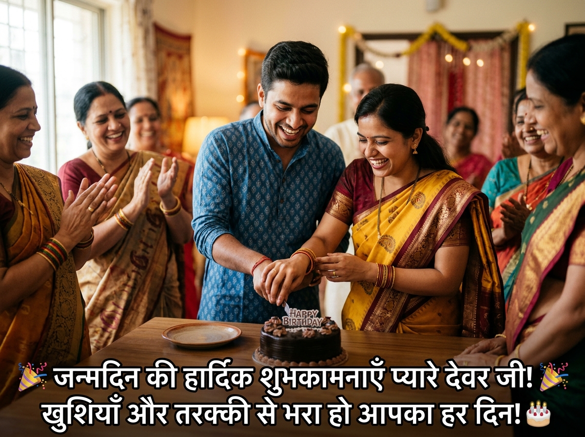 Birthday Wishes for Devar/Devrani/Jethani in Hindi