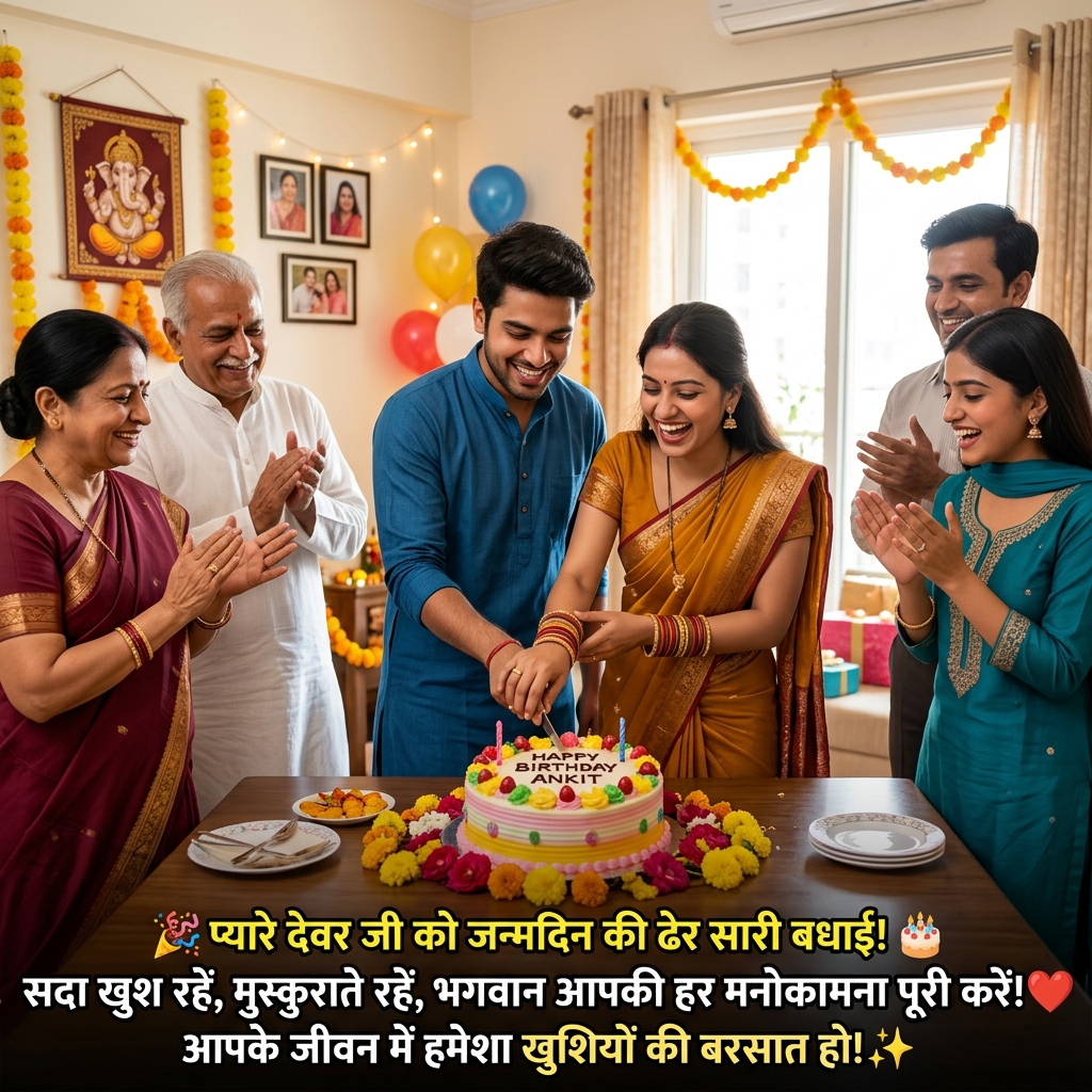 Birthday Wishes for Devar/Devrani/Jethani in Hindi