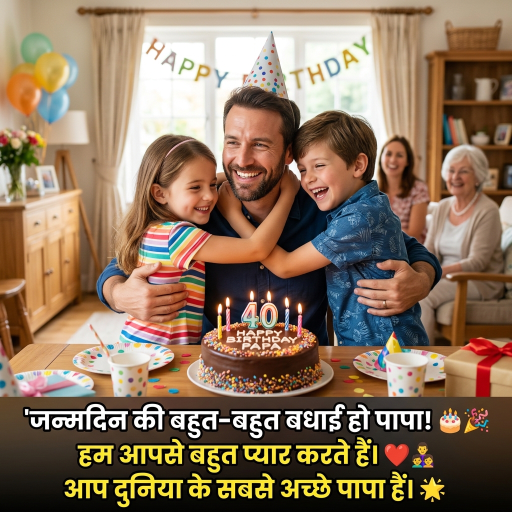 Birthday Wishes for Father/Papa/Dad in Hindi