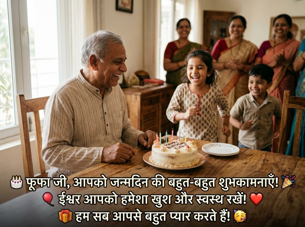 Birthday Wishes for Fufa Ji in Hindi