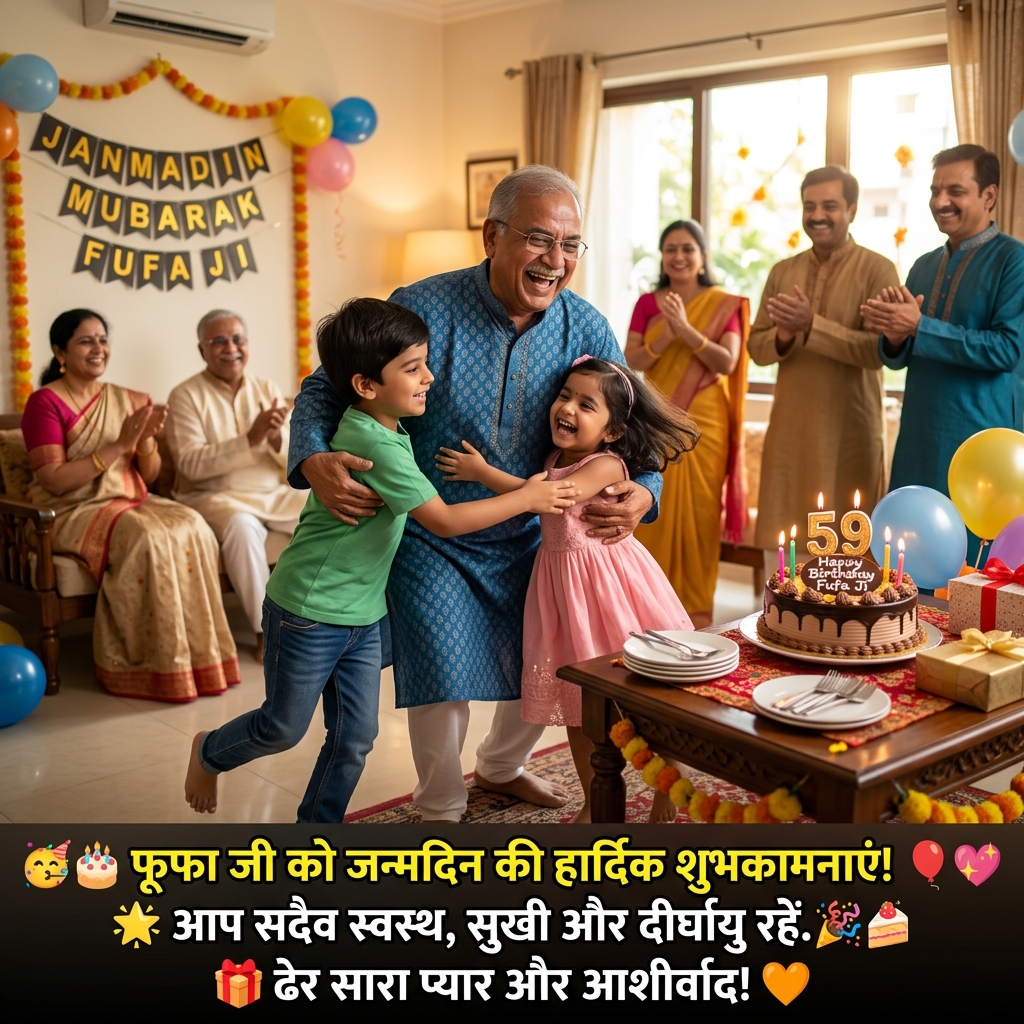 Birthday Wishes for Fufa Ji in Hindi