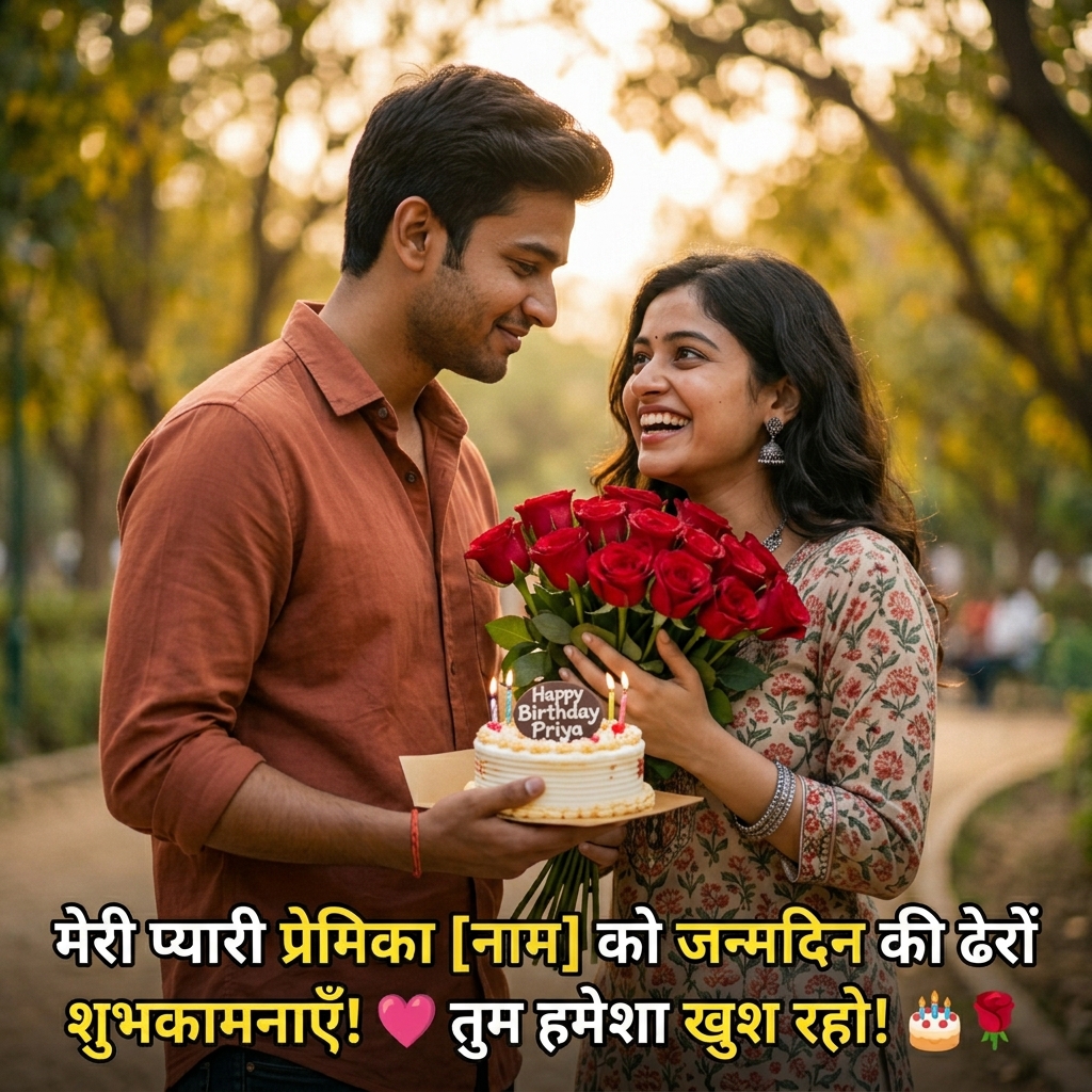 Birthday Wishes for Girlfriend/GF in Hindi