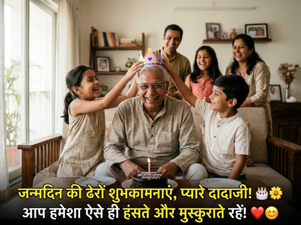Birthday Wishes for Grandfather/Dadaji in Hindi