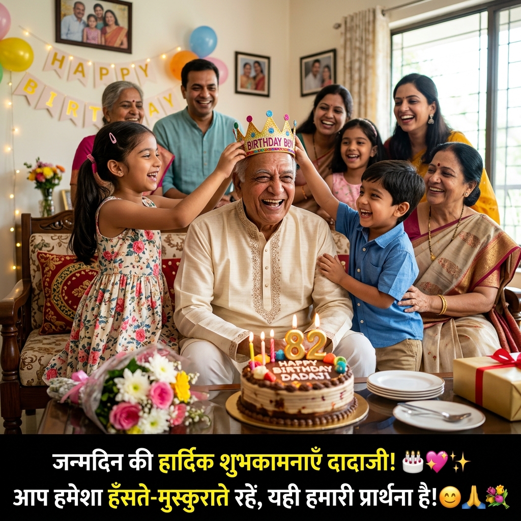 Birthday Wishes for Grandfather/Dadaji in Hindi