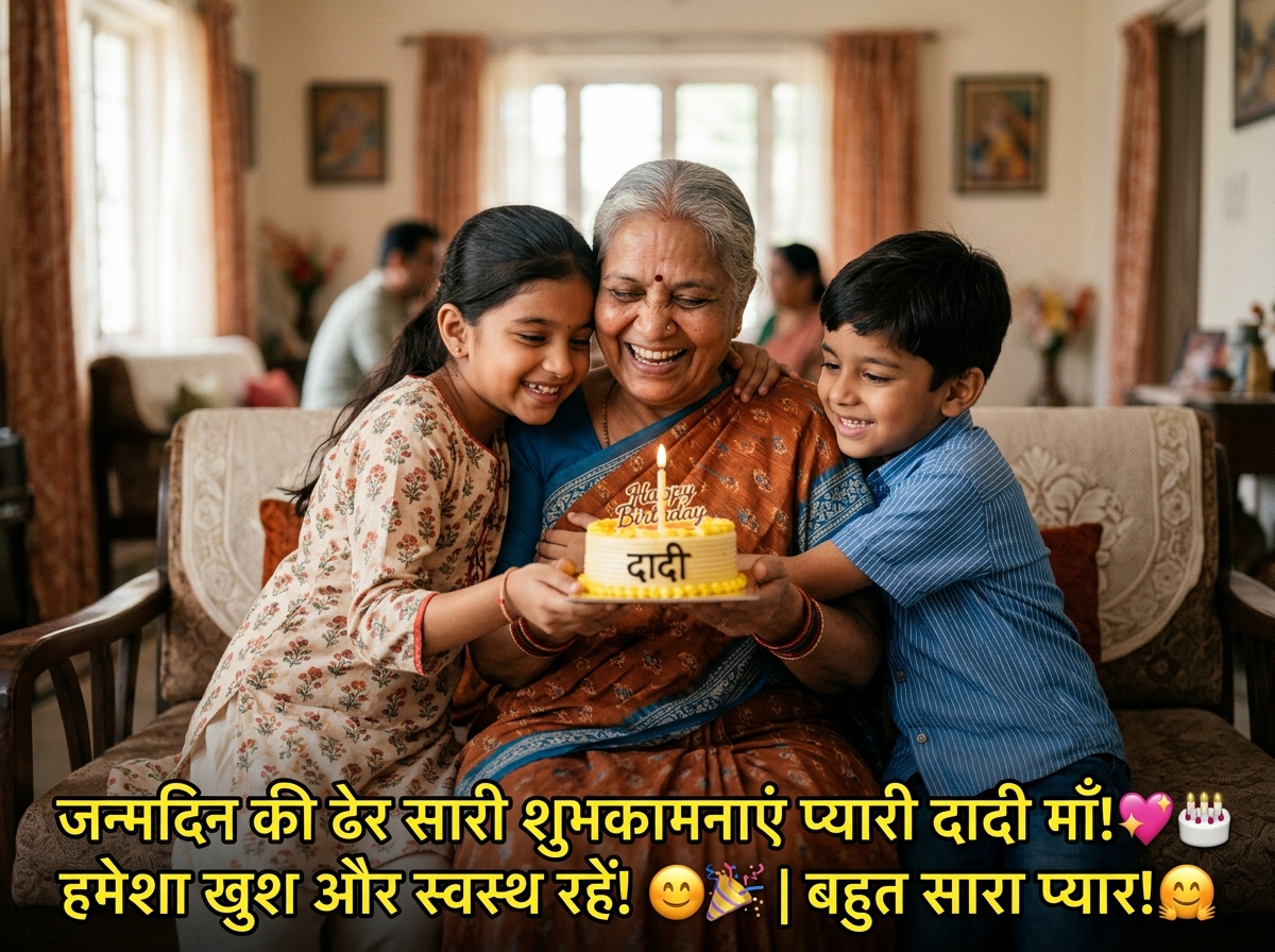 Birthday Wishes for Grandmother/Dadi/Nani in Hindi