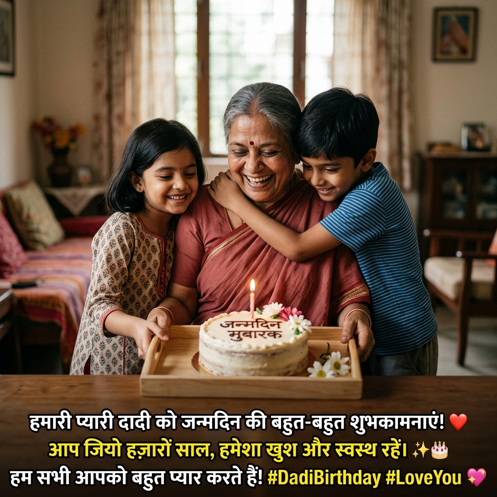 Birthday Wishes for Grandmother/Dadi/Nani in Hindi
