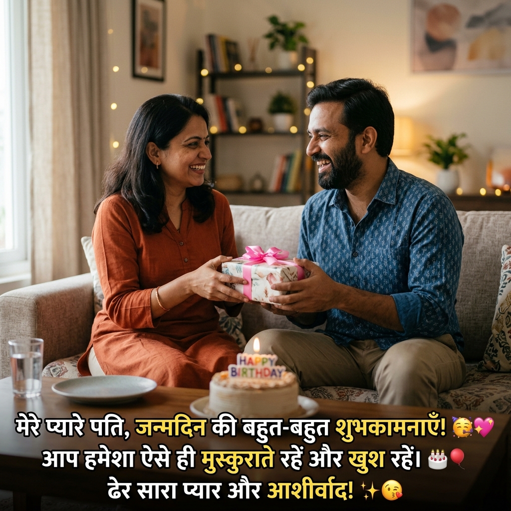Birthday Wishes for Husband/Hubby in Hindi