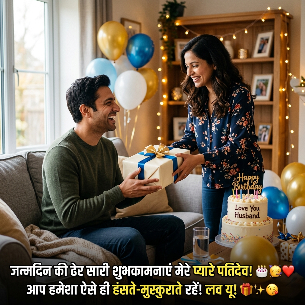 Birthday Wishes for Husband/Hubby in Hindi