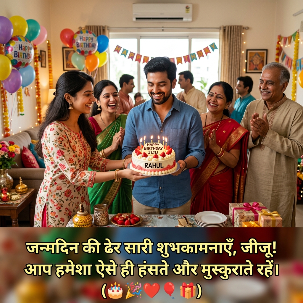 Birthday Wishes for Jiju/Jijaji in Hindi