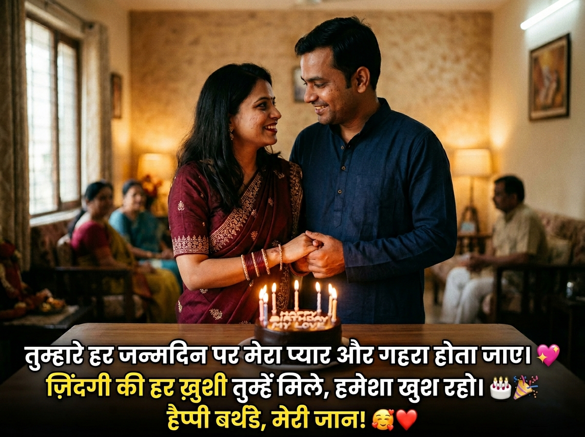 Birthday Wishes for Love/Lover/Jaan in Hindi