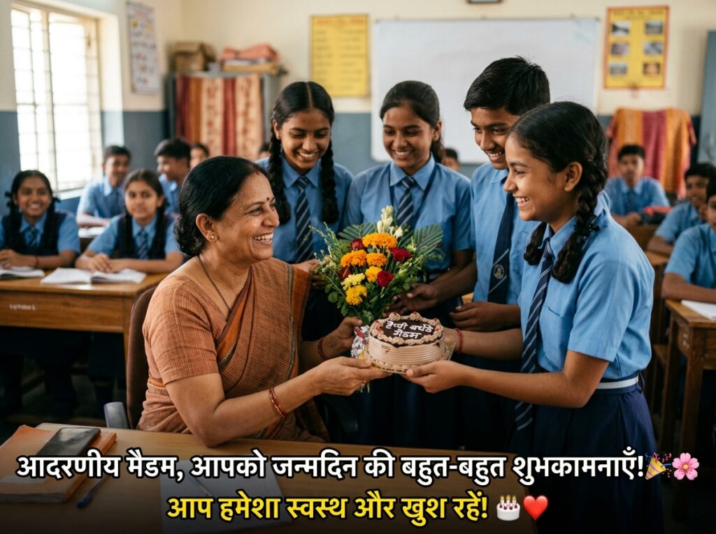Birthday Wishes for Madam/Ma'am in Hindi