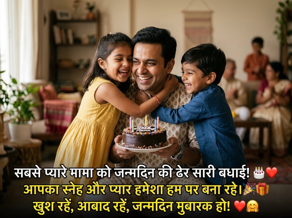 Birthday Wishes for Mama/Mamaji in Hindi