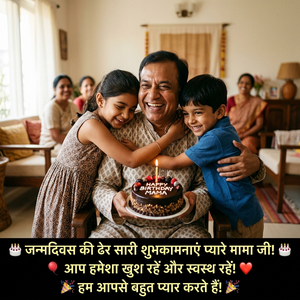 Birthday Wishes for Mama/Mamaji in Hindi