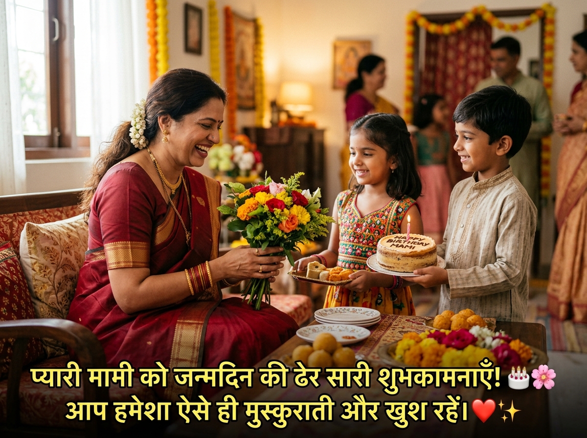Birthday Wishes for Mami/Mamiji in Hindi