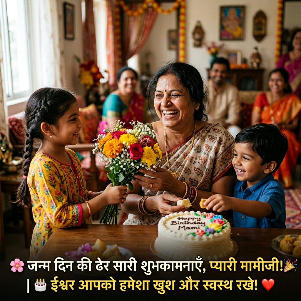 Birthday Wishes for Mami/Mamiji in Hindi