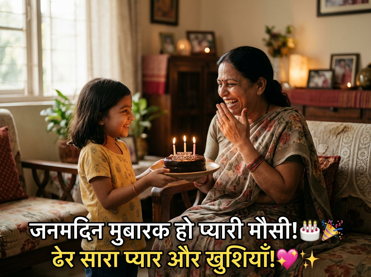 Birthday Wishes for Masi/Mausi in Hindi