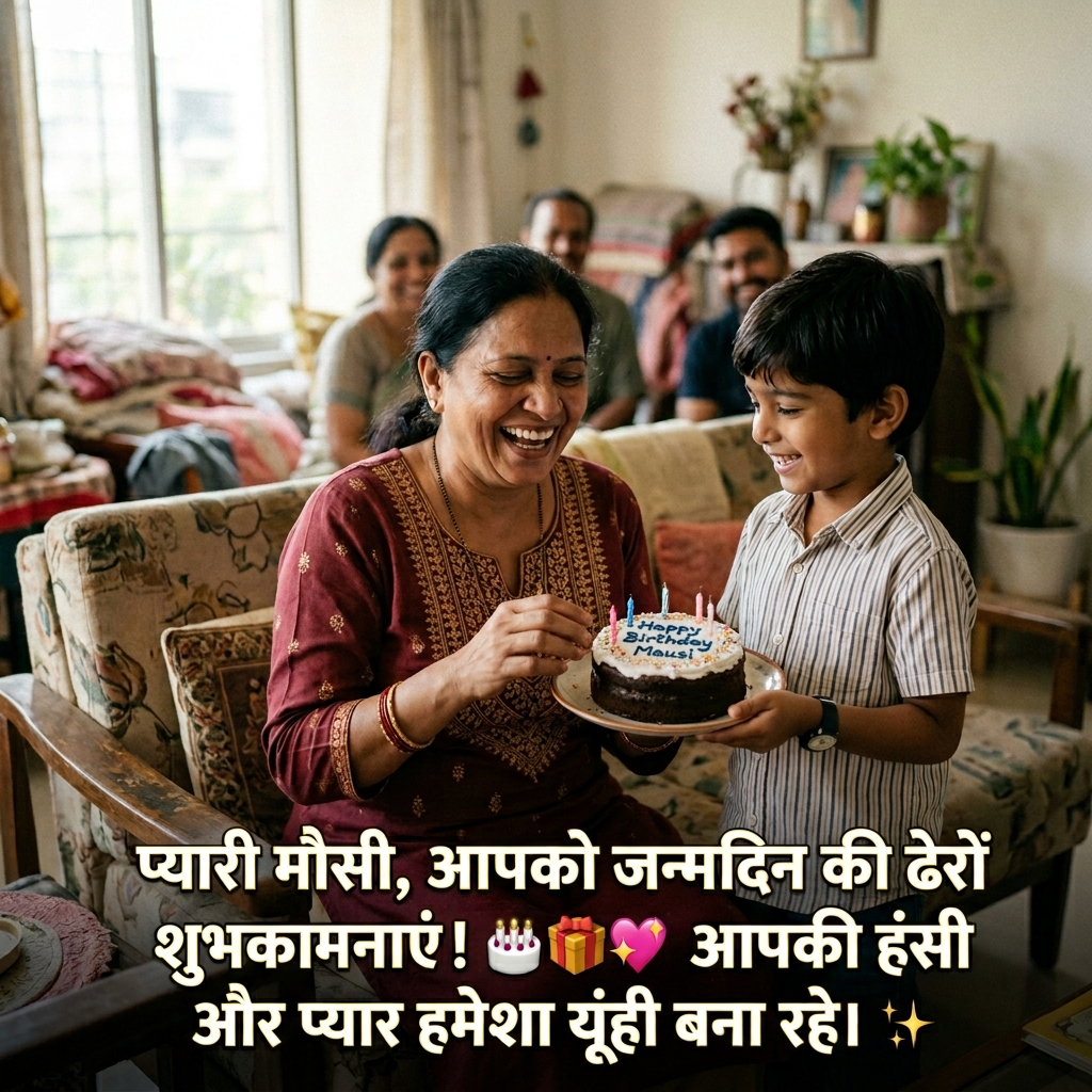 Birthday Wishes for Masi/Mausi in Hindi