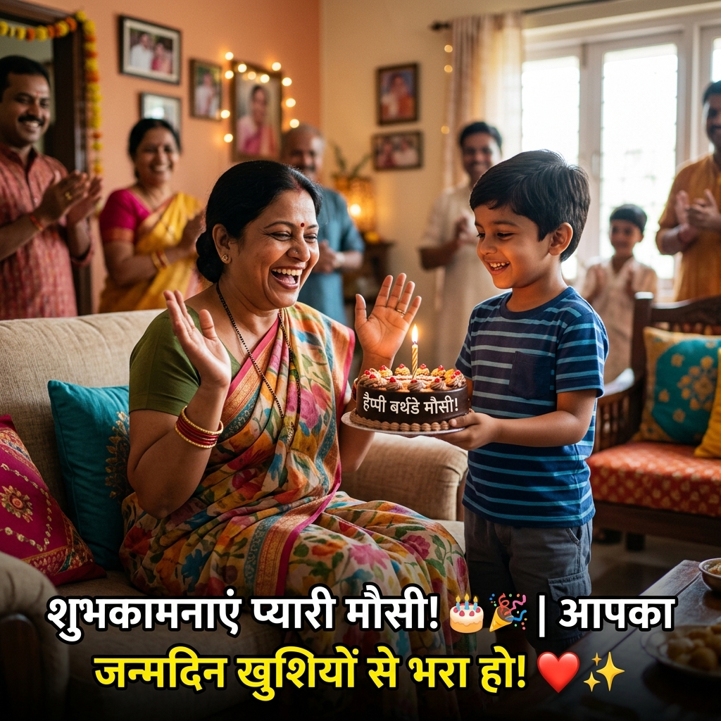Birthday Wishes for Masi/Mausi in Hindi