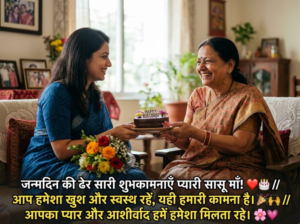 Birthday Wishes for Mother-in-law/Sasu Maa in Hindi