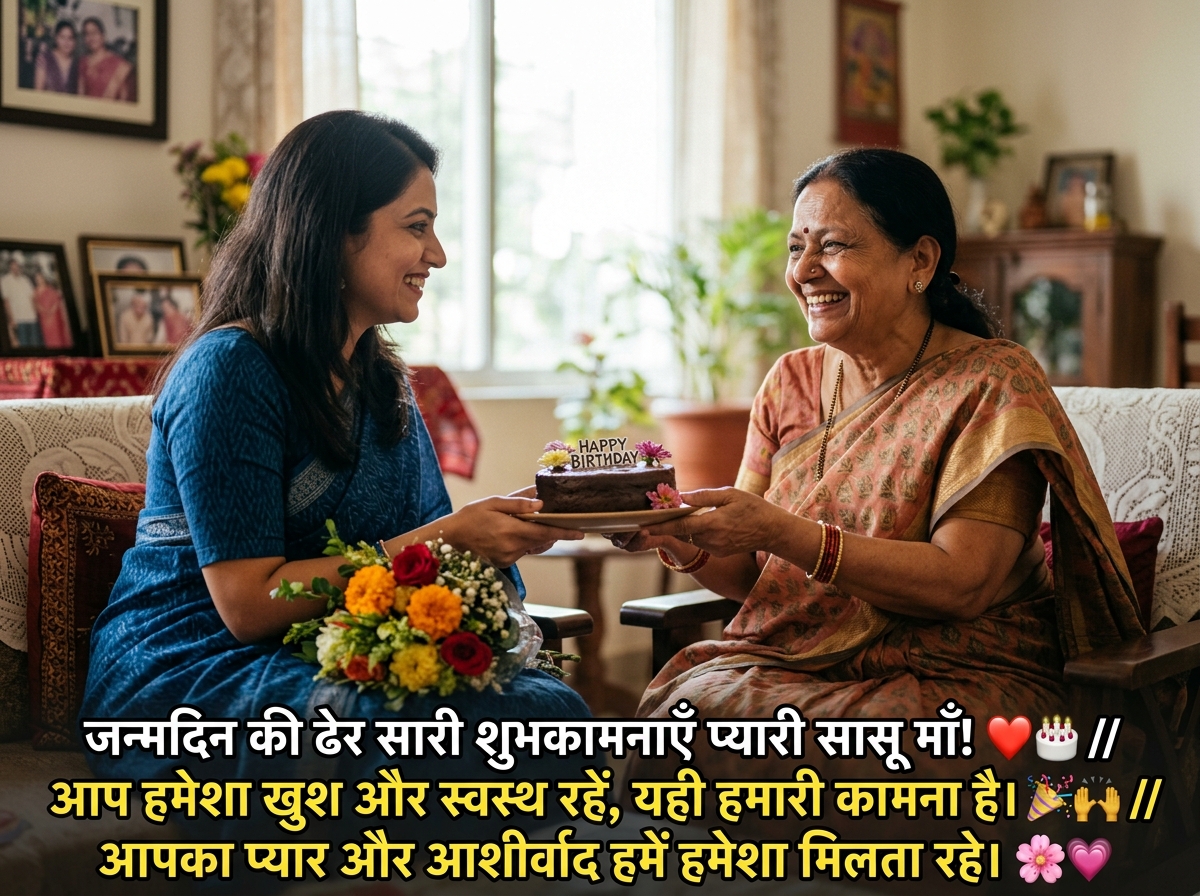 Birthday Wishes for Mother-in-law/Sasu Maa in Hindi