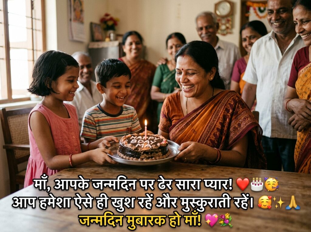 Birthday Wishes for Mother/Mom/Maa/Mummy in Hindi
