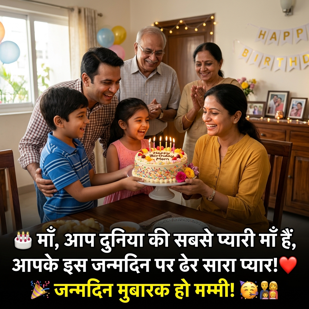 Birthday Wishes for Mother/Mom/Maa/Mummy in Hindi