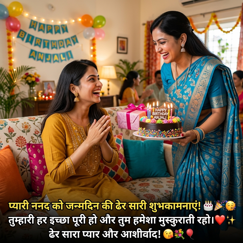 Birthday Wishes for Nanad in Hindi