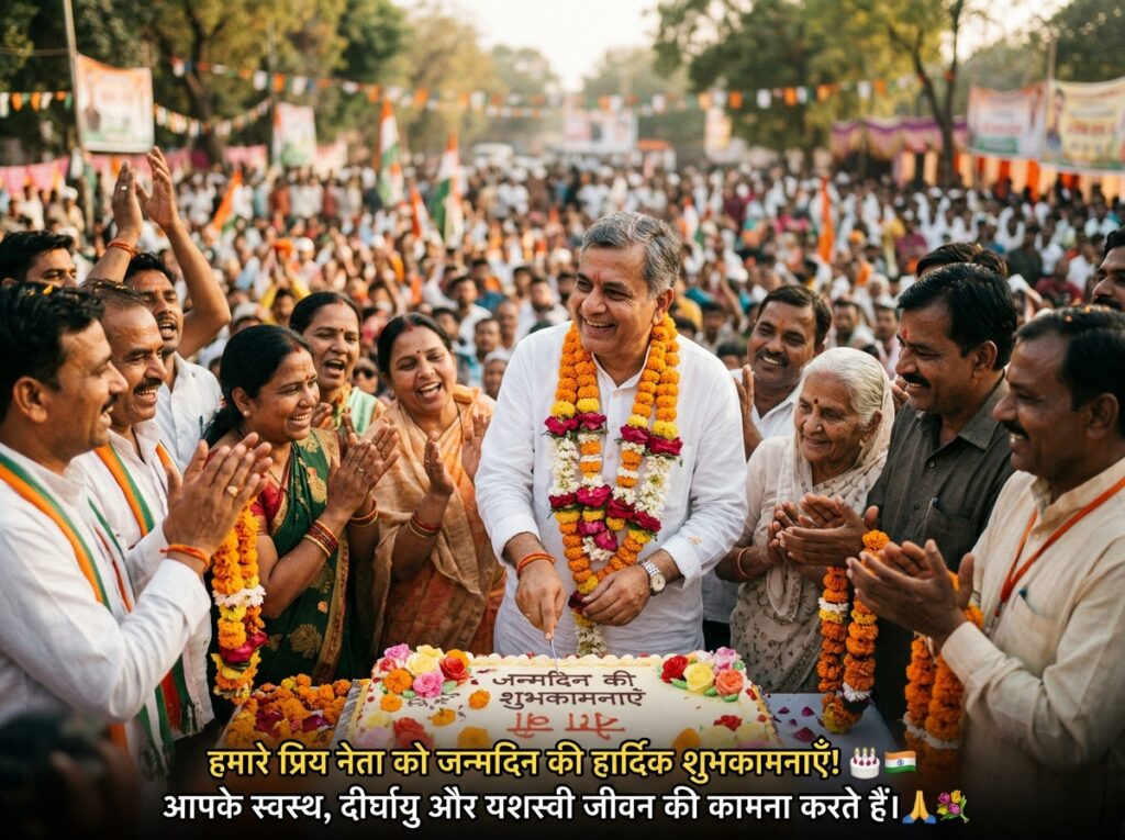 Birthday Wishes for Political Leaders in Hindi