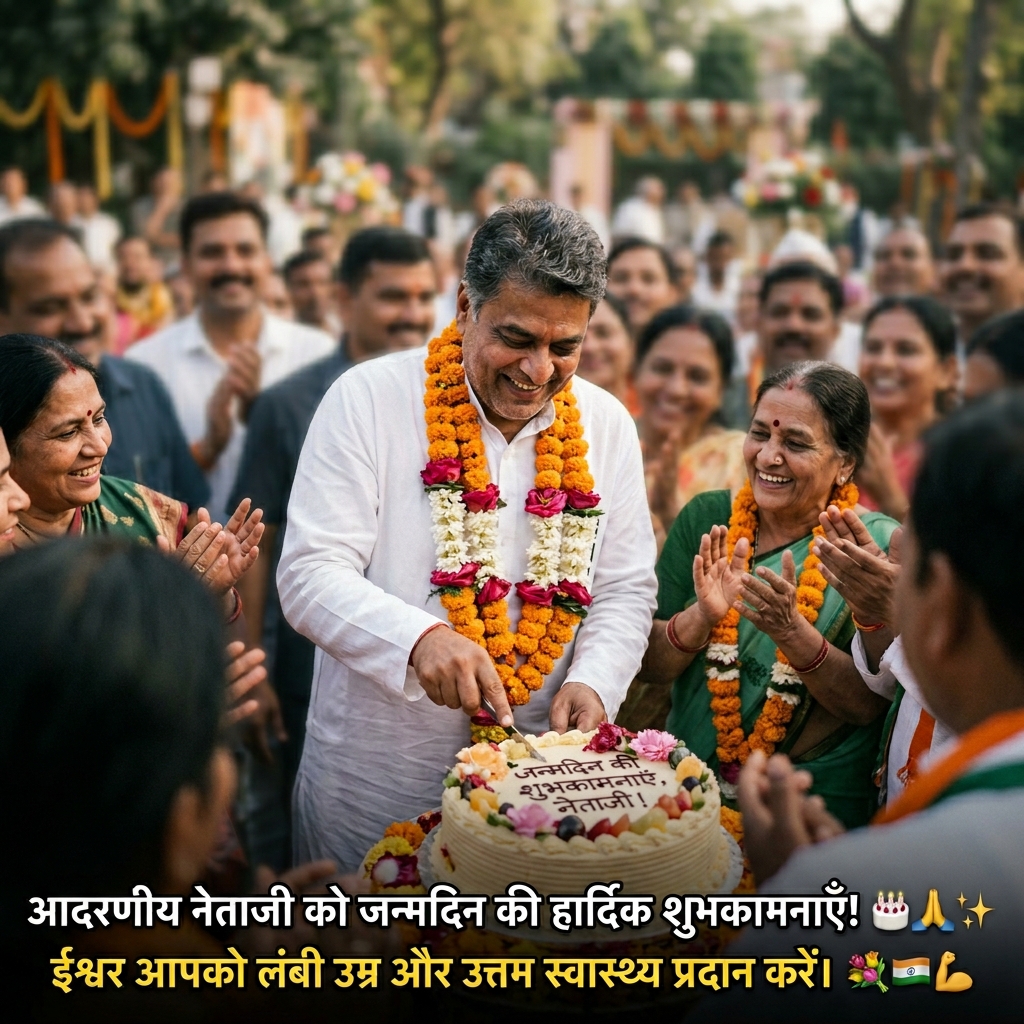 Birthday Wishes for Political Leaders in Hindi