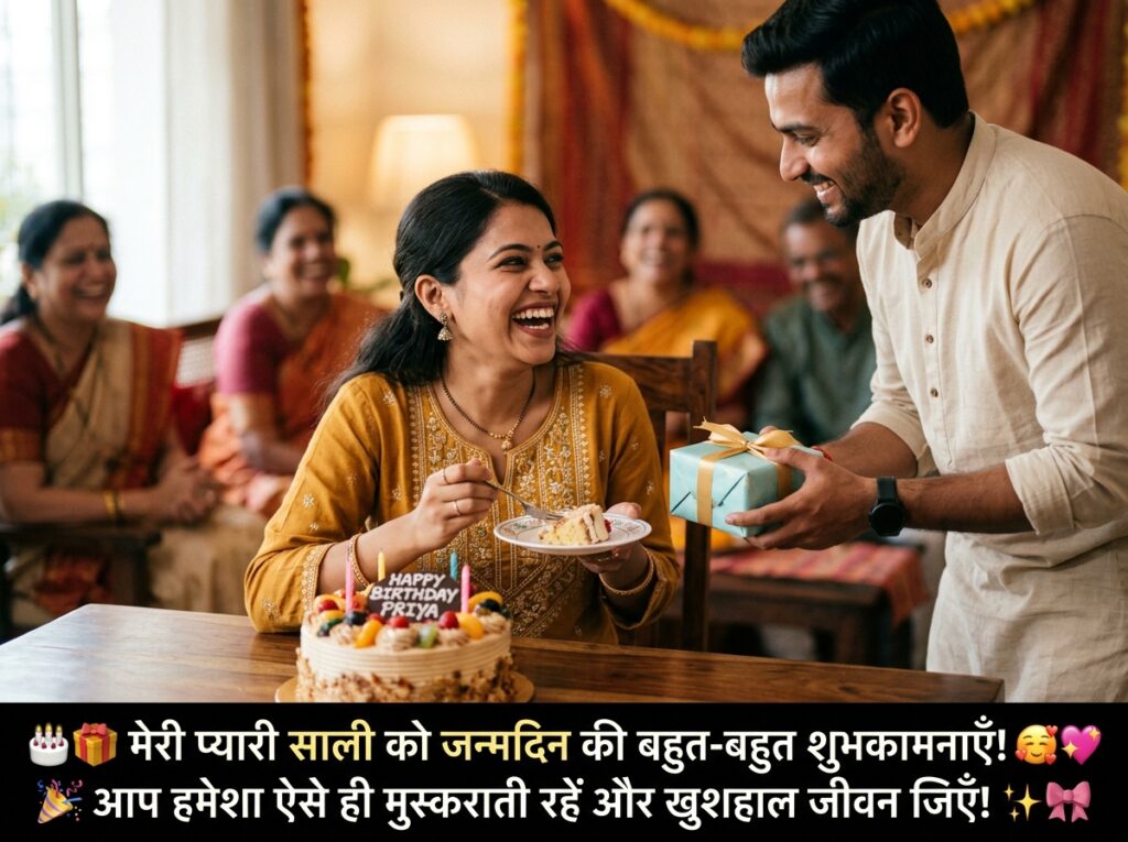 Birthday Wishes for Sali/Sali Sahiba in Hindi